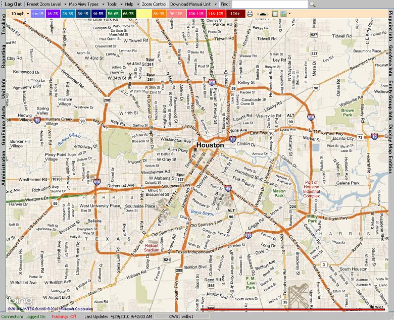 Vehicle Tracking Map Overiew